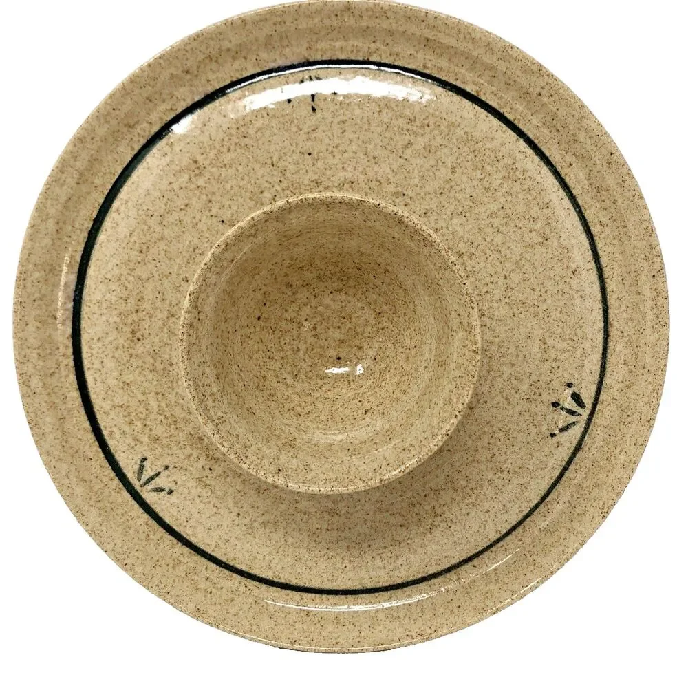 Studio Art Pottery Chip & Dip Rustic 9